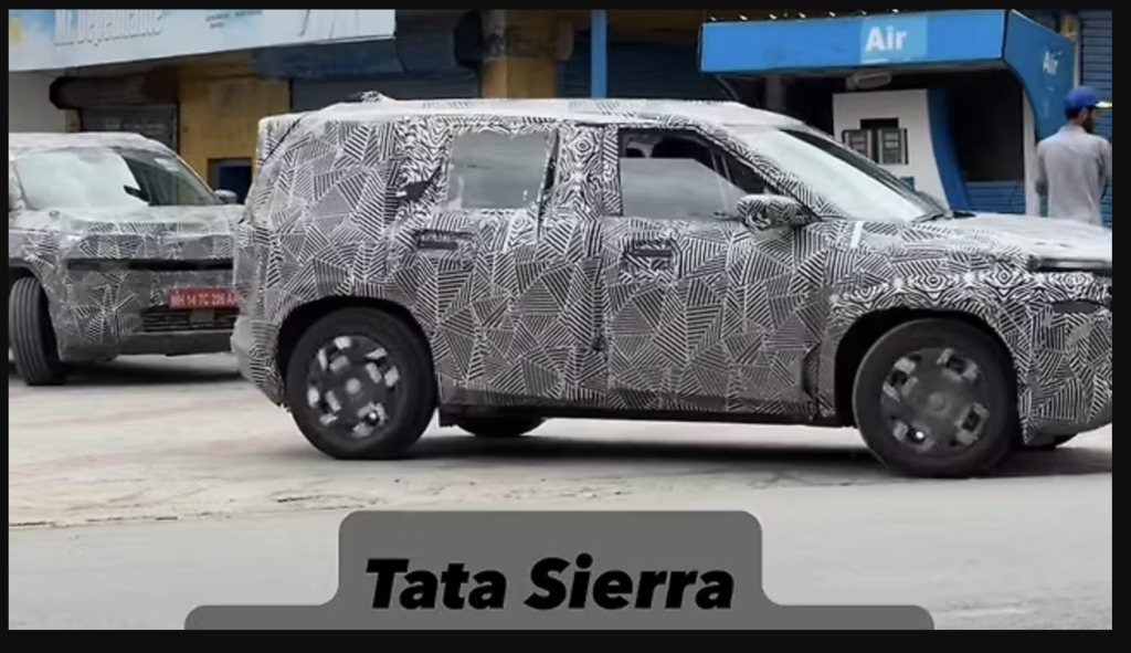 Tata Sierra Facelift 2025 Caught Testing In Srinagar